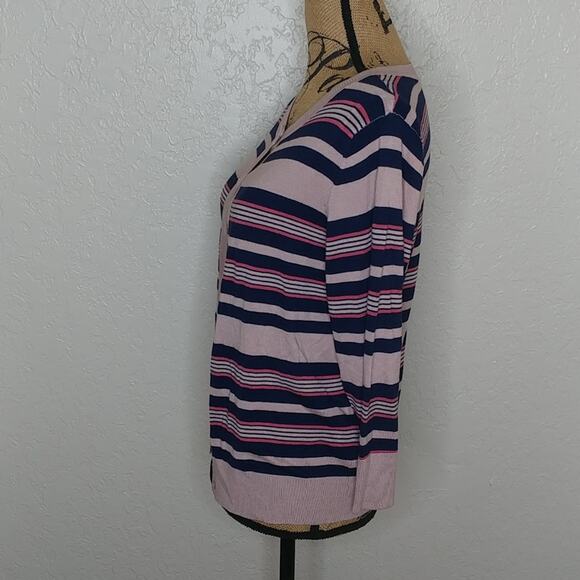 Halogen Striped Cardigan Size Petite Large - Picture 2 of 5